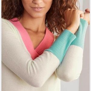 Boden Cashmere V Neck L